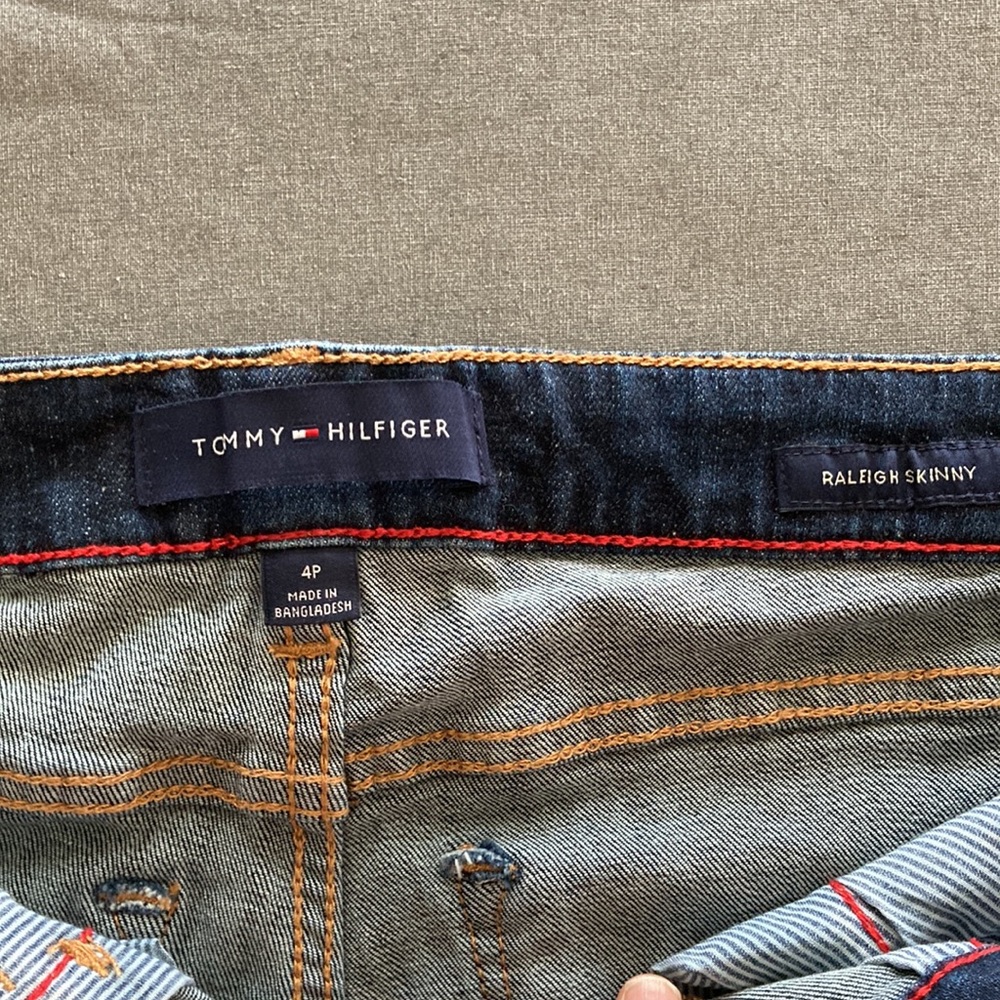 Tommy Hilfiger Size 4P Raleigh skinny cropped denim jeans 98% cotton 2% elastane - Picture 10 of 13